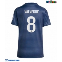 Camisa de Futebol Real Madrid Federico Valverde #8 Equipamento Secundário Mulheres 2025-26 Manga Curta